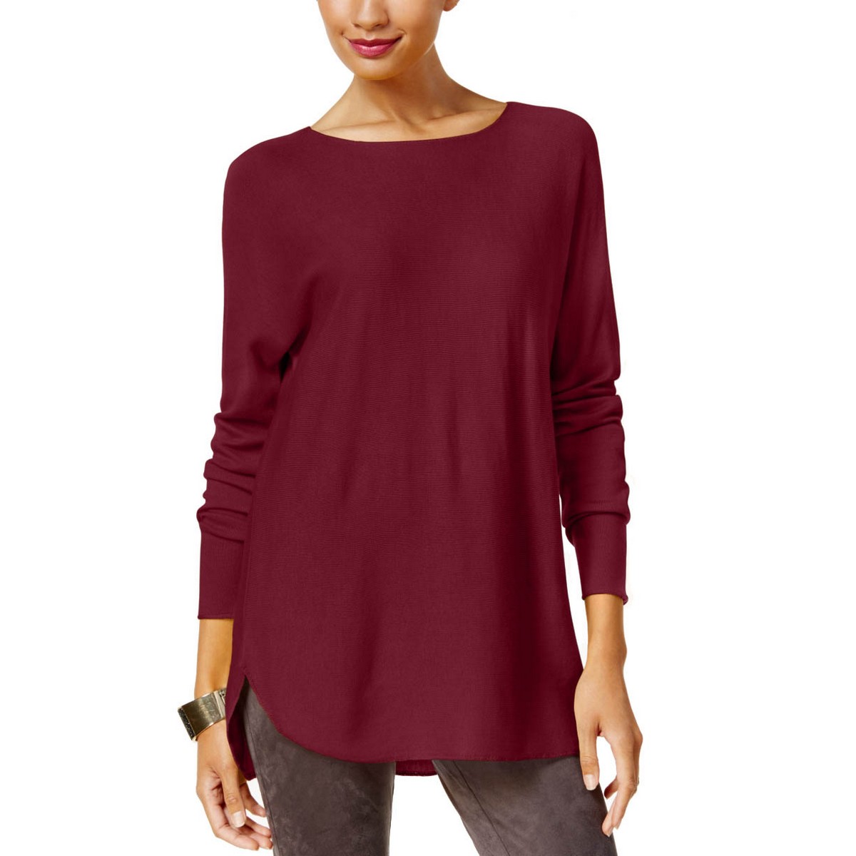 INC NEW Women's Lightweight Shirttail Tunic Sweater Top TEDO | eBay