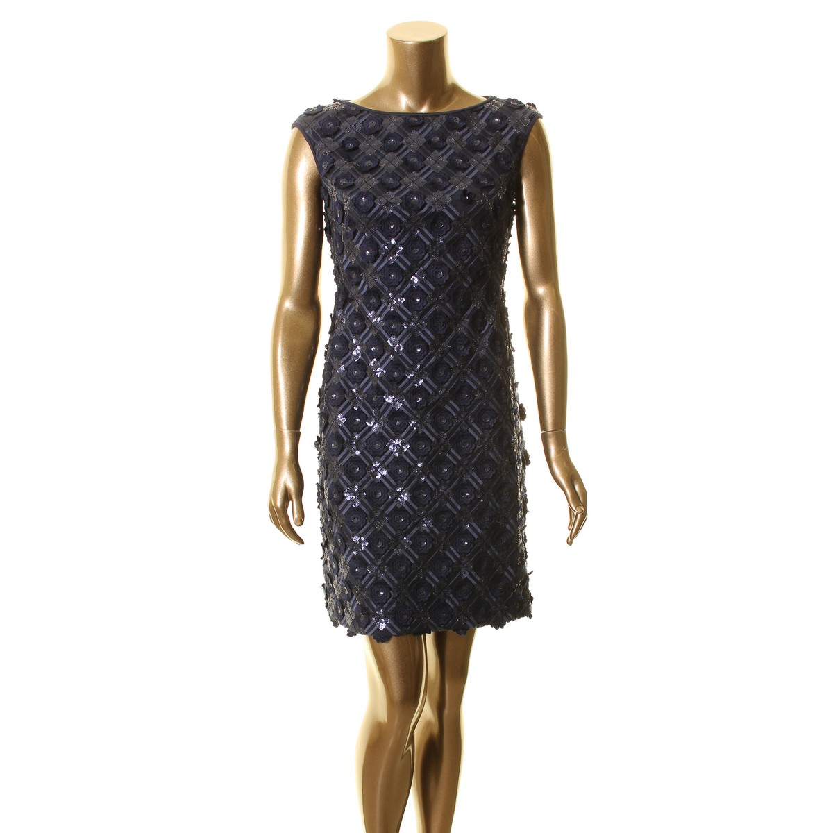 ralph lauren navy lace dress