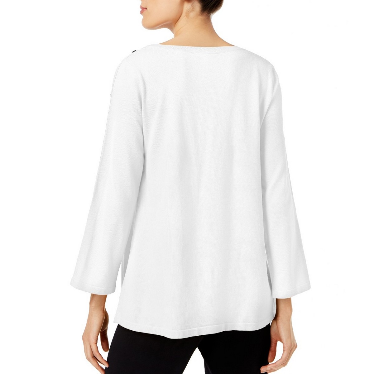 INC NEW Women/'s Lace Trim Jewel Neck Pullover Sweater Top TEDO