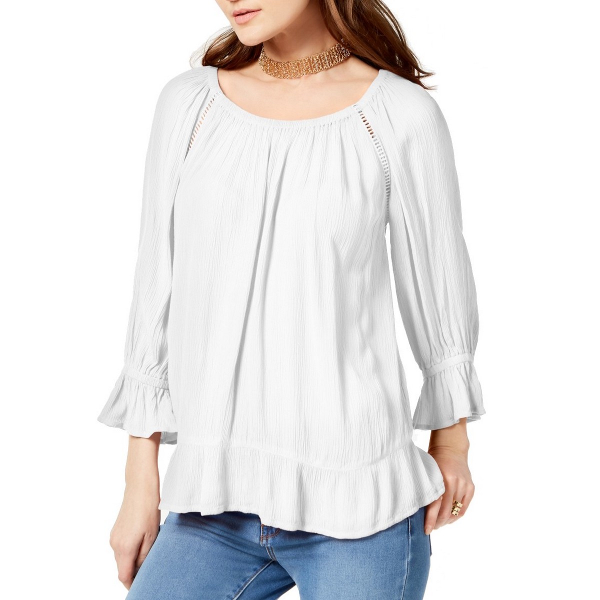 raglan ruffle shirt