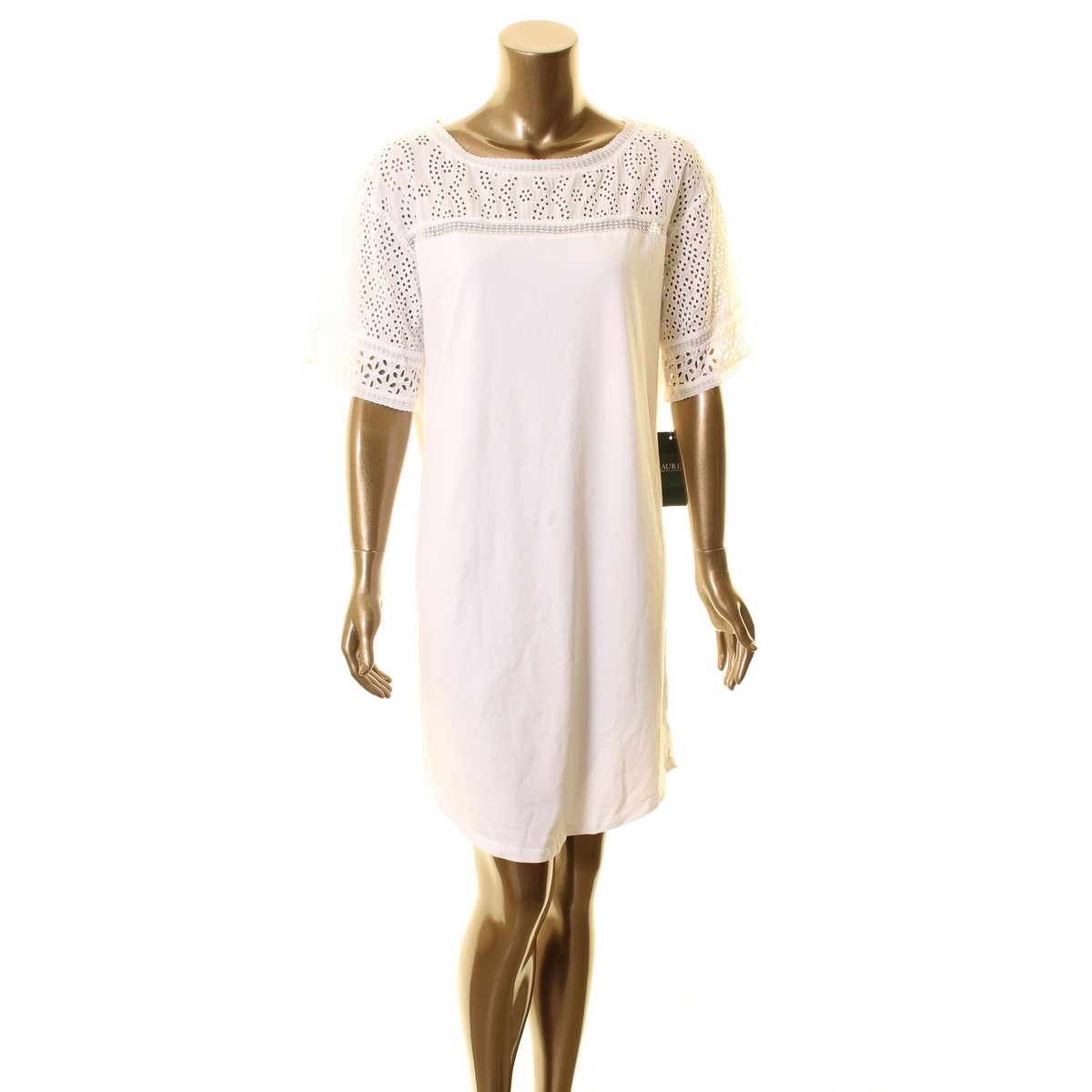 eyelet t shirt dress