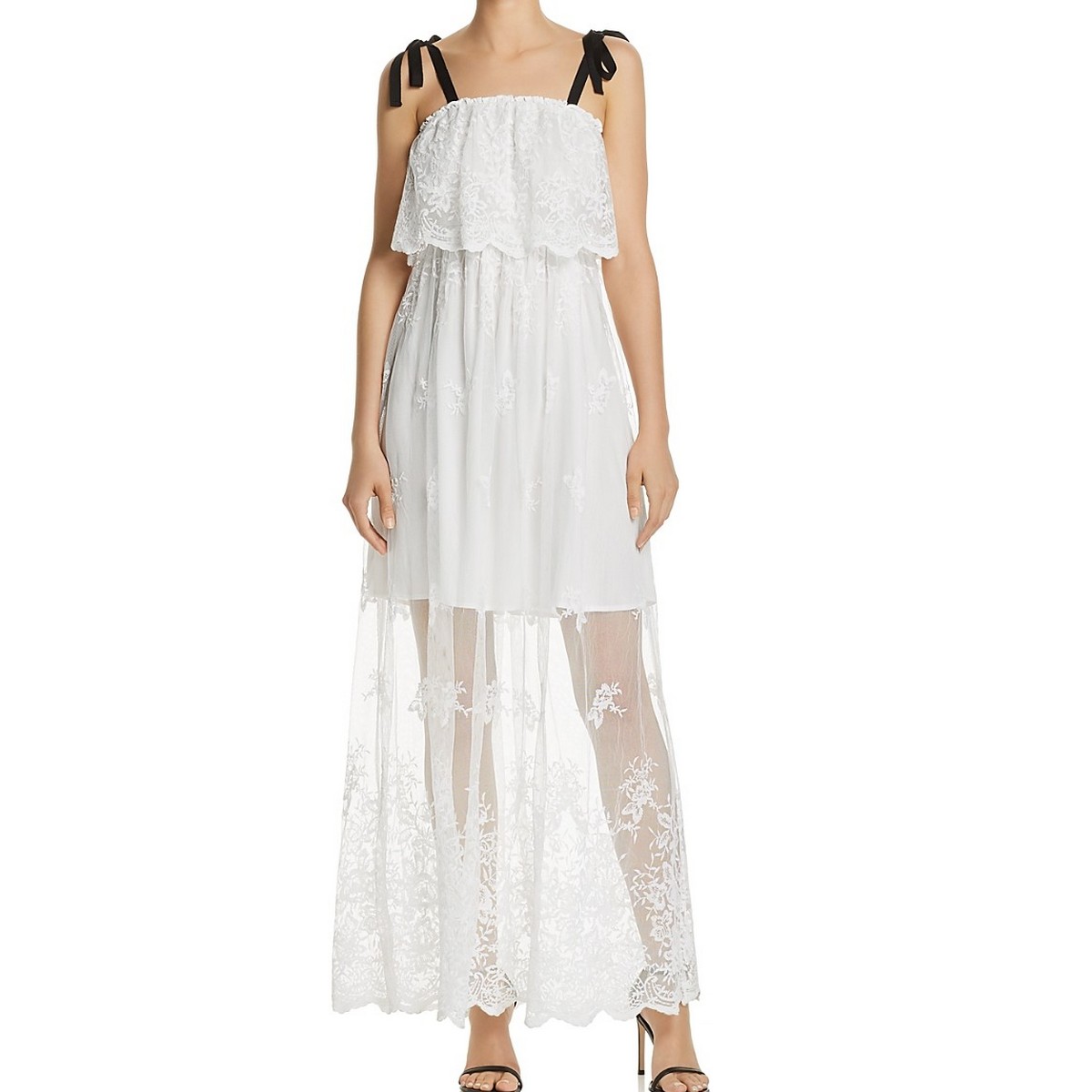 white maxi dress xs