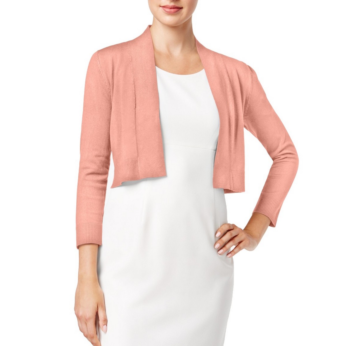 womens peach cardigan