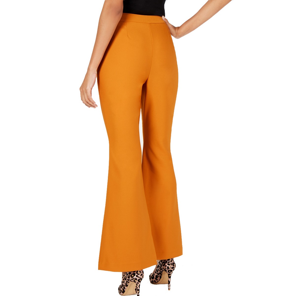 Inc Womens Yellow Wide Leg Mid Rise Pull on Pants 16 BHFO 3777 for sale ...