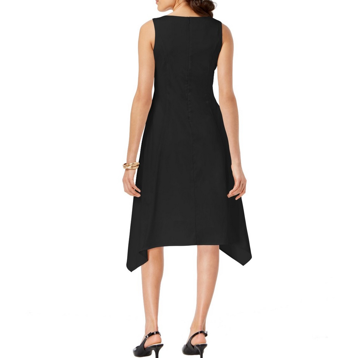 ALFANI NEW Women/'s Printed Sleeveless Asymmetrical A-Line Dress TEDO