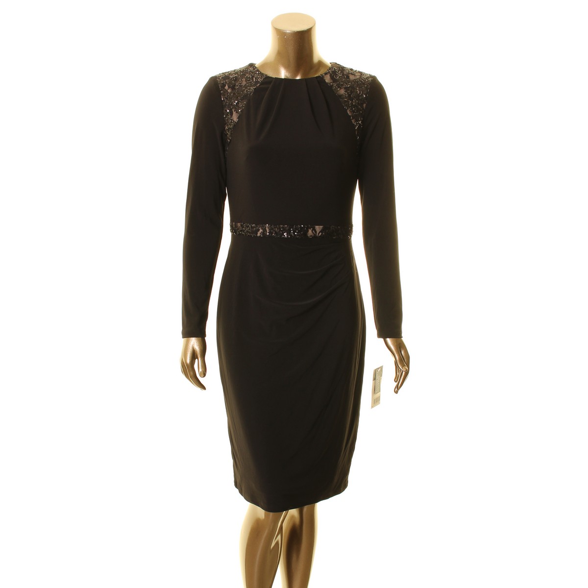 lauren ralph lauren black lace dress