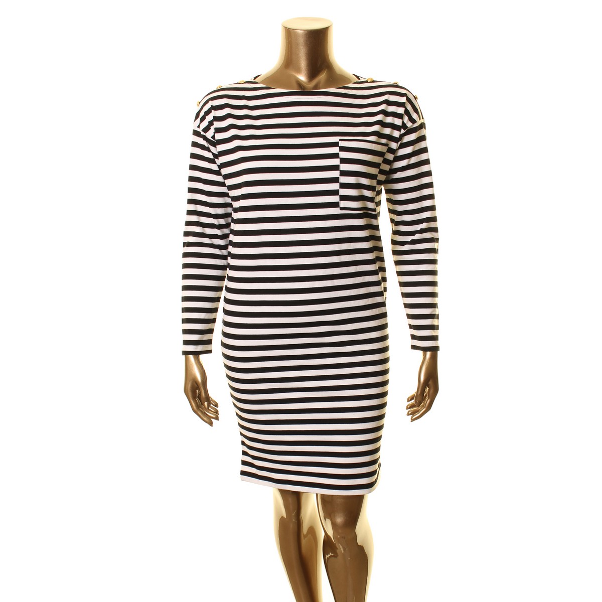 black striped t shirt dress