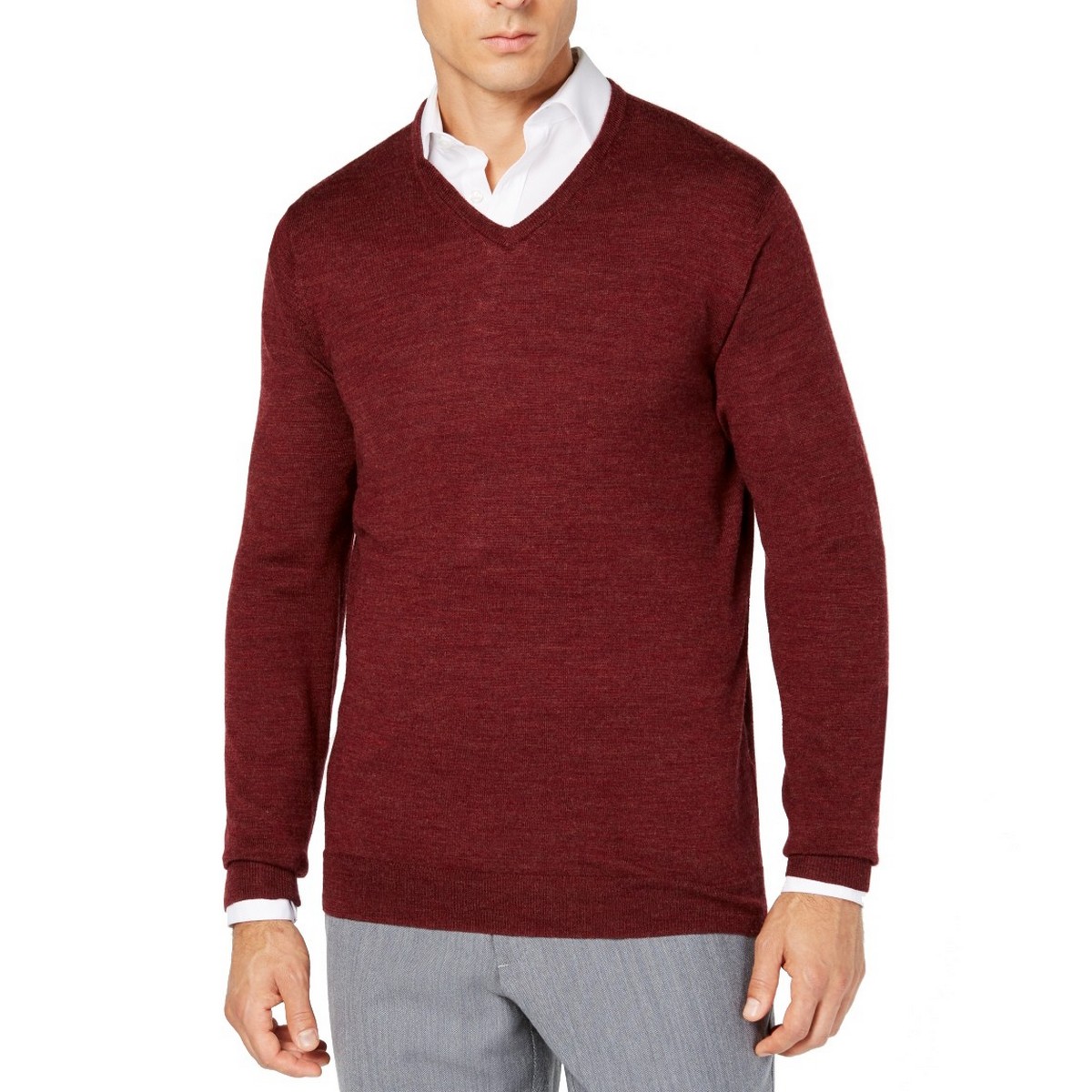 TASSO ELBA NEW Men's Port Royal Extrafine Merino Wool V-Neck Sweater XXL TEDO - Picture 1 of 2
