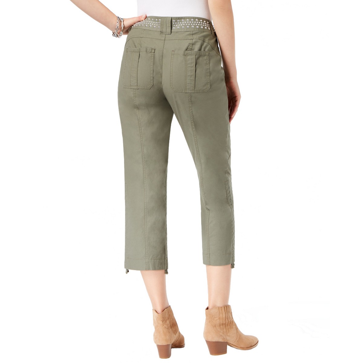 INC NEW Women's Studded Ruched-hem Cargo Pants TEDO | eBay