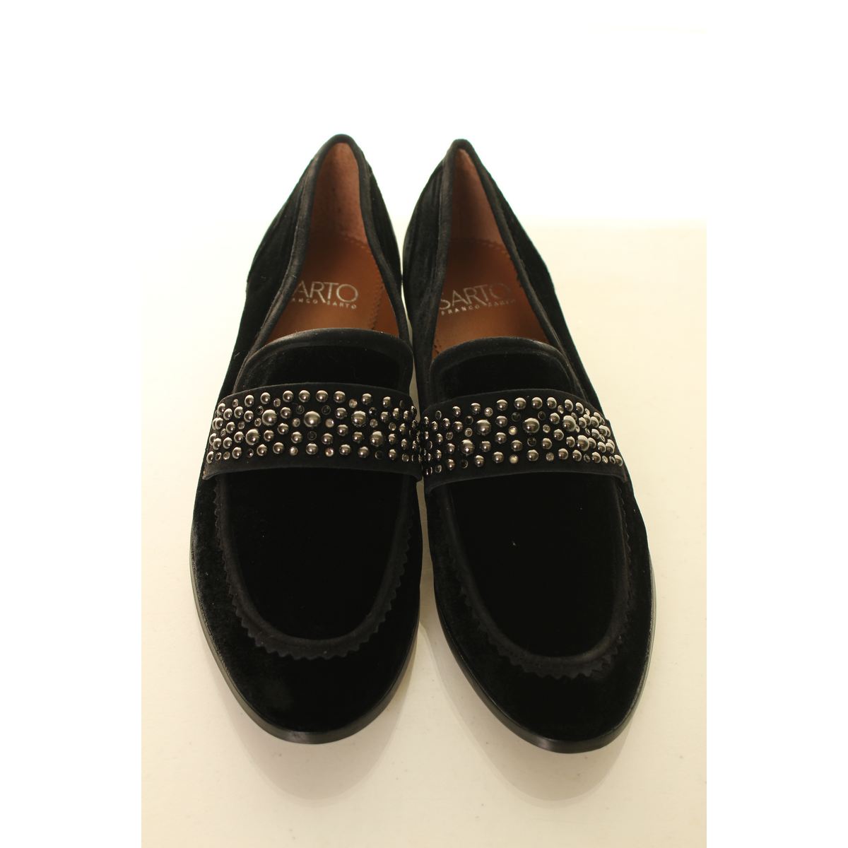 Mocasines planos para mujer SASTO BY FRANCO SASERTO Johanna de terciopelo TEDO - Imagen 11 de 12