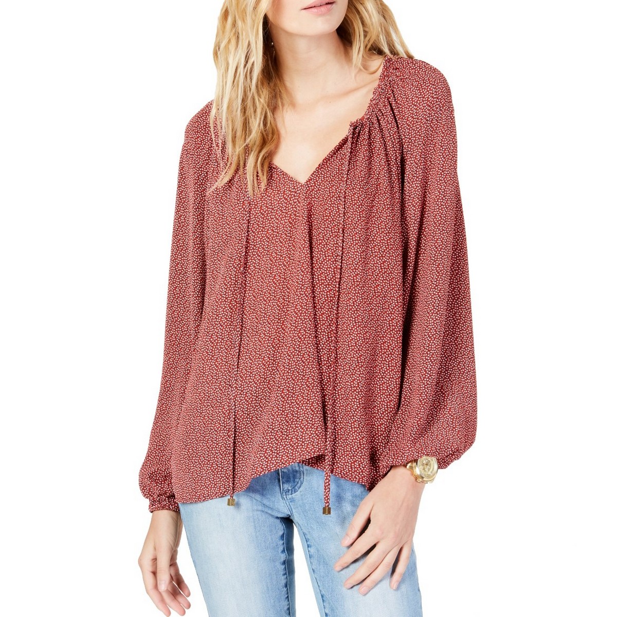 Michael kors store peasant blouse