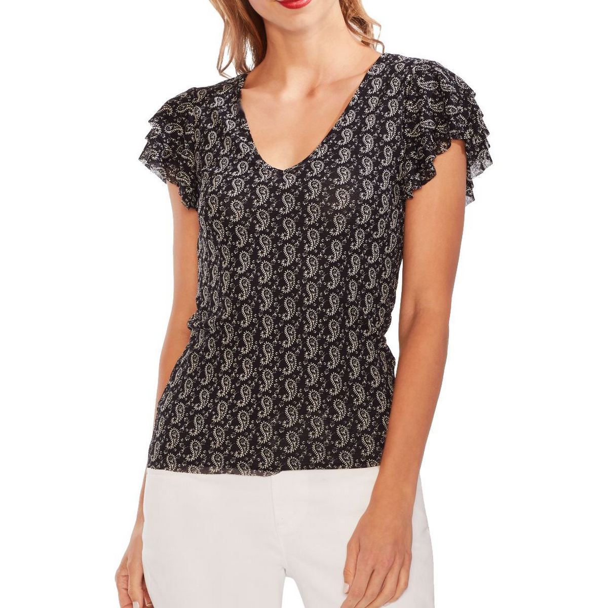 vince camuto paisley top