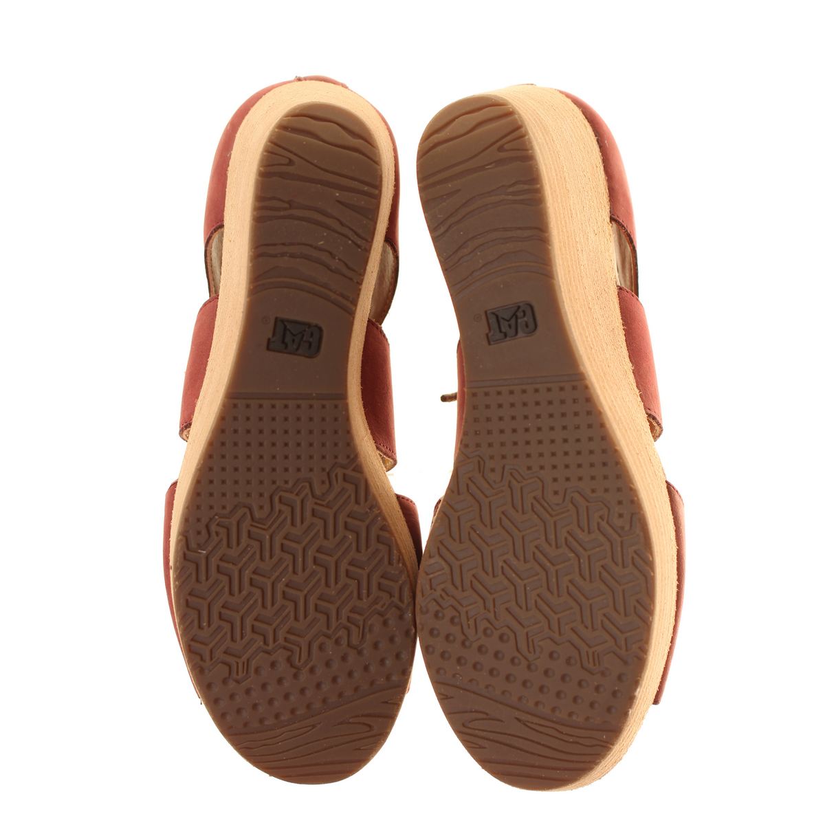CAT-CATERPILLAR NUEVAS Para mujeres Alma Recorte Cuero Cuña Sandalias Zapatos TEDO - Imagen 11 de 11