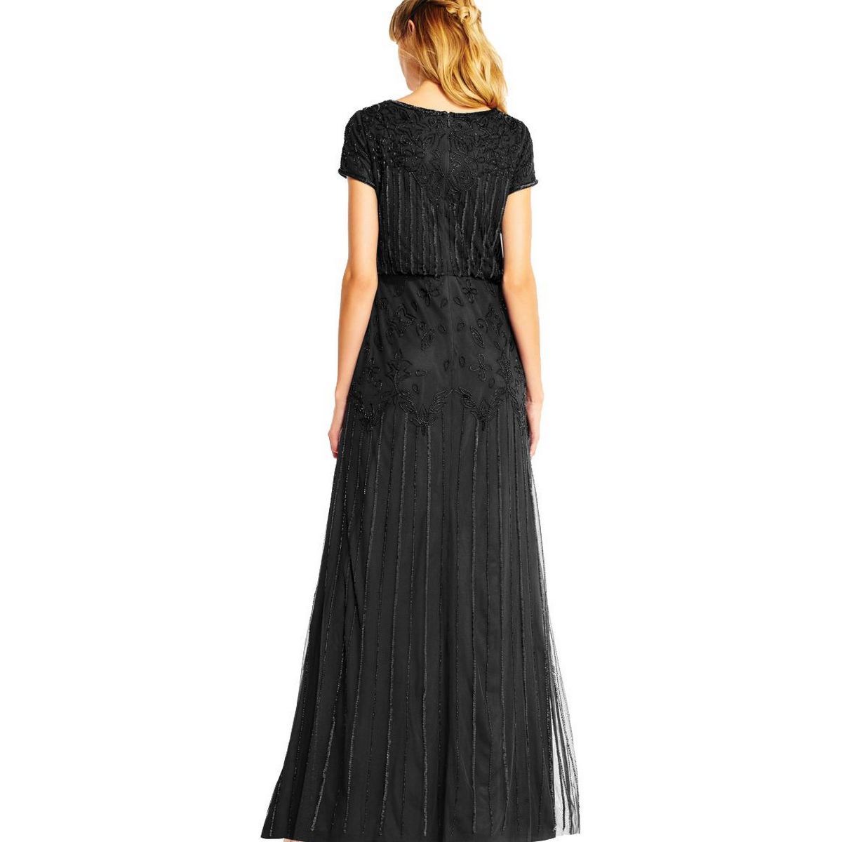 blouson evening gown
