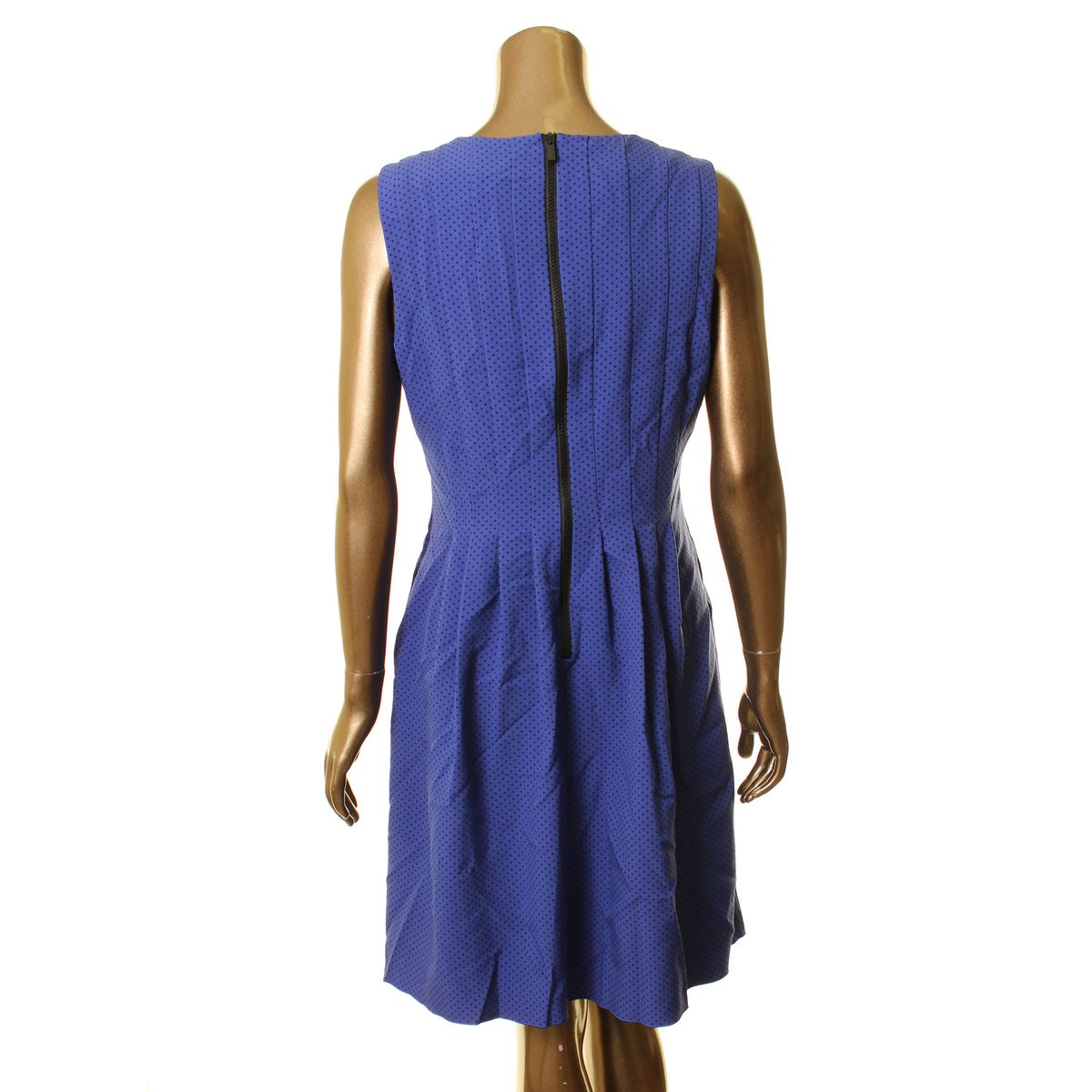 ANNE KLEIN NEW Women's Polka Dot Pleated A-Line Dress TEDO | eBay