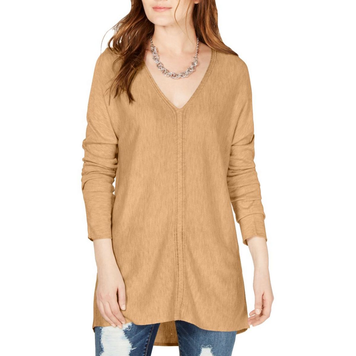INC NEW Women's High-low Hem Tunic V-Neck Sweater Top TEDO - Picture 11 of 11