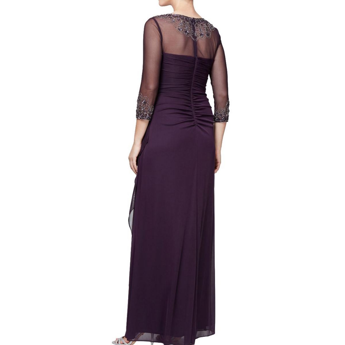 alex evenings draped sweetheart gown