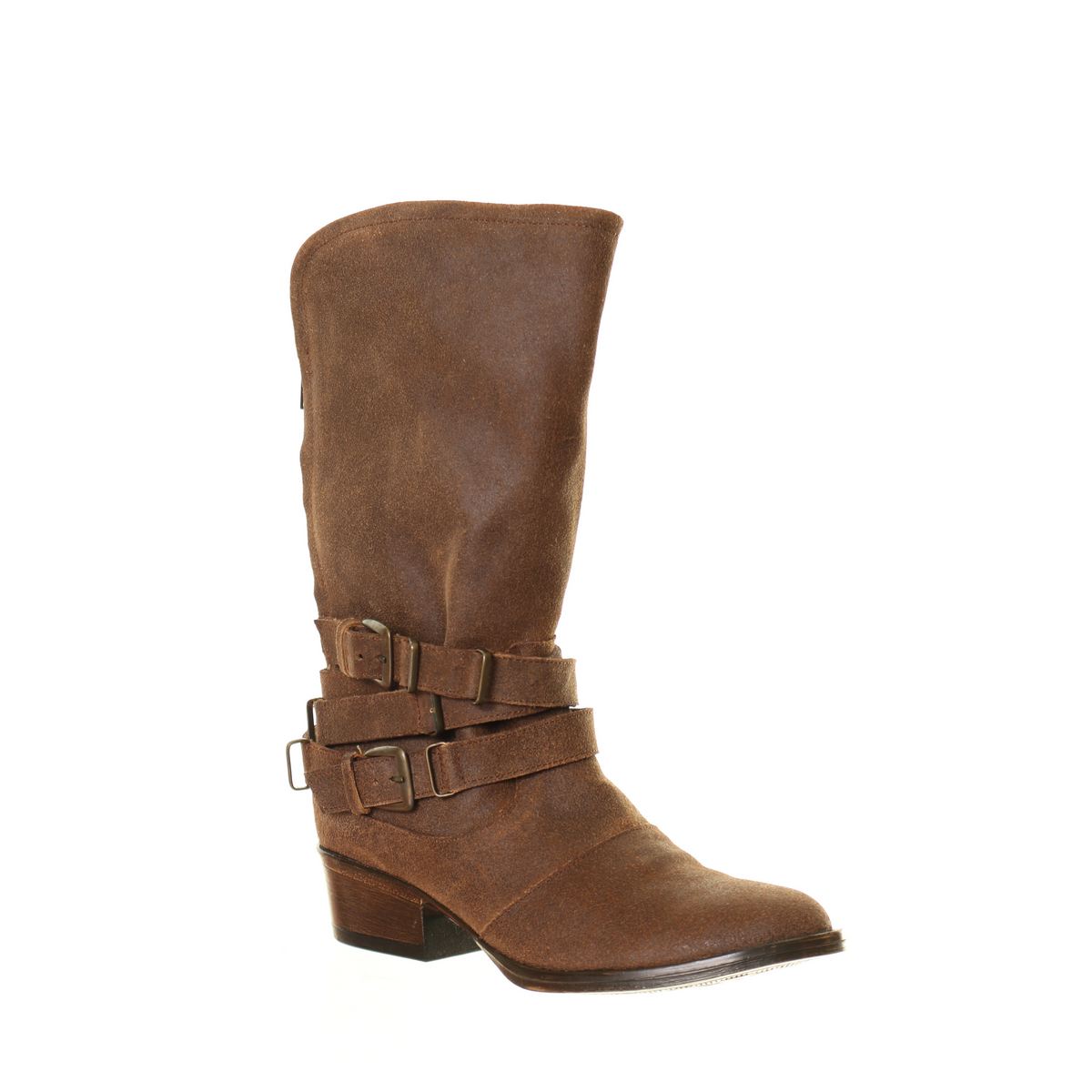 lucca cognac suede
