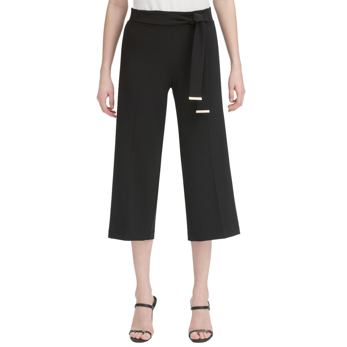 high rise cropped pants