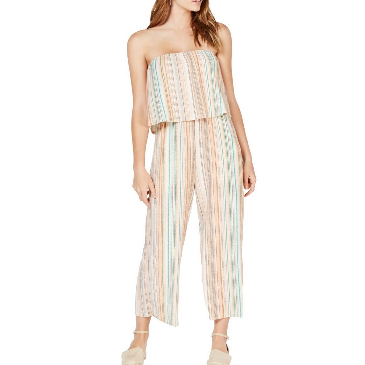 strapless popover jumpsuit