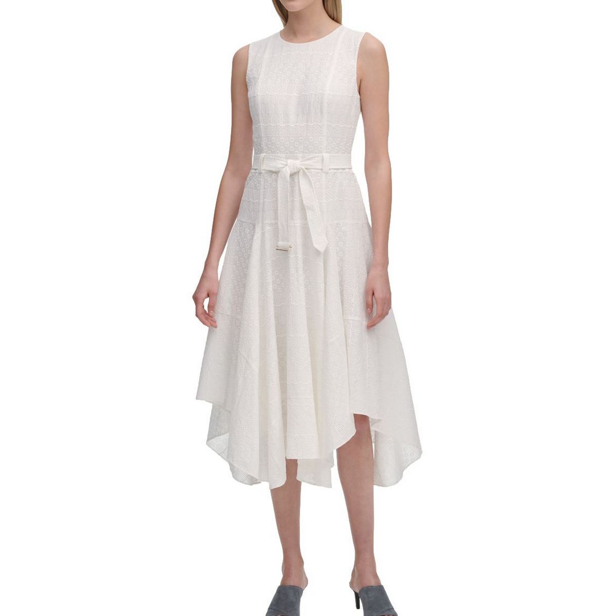 calvin klein handkerchief hem dress