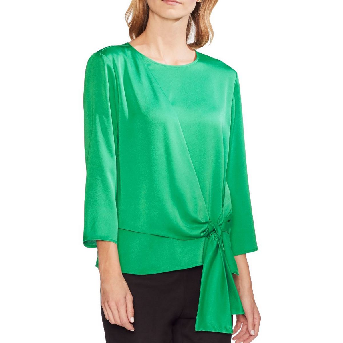 vince camuto satin blouse