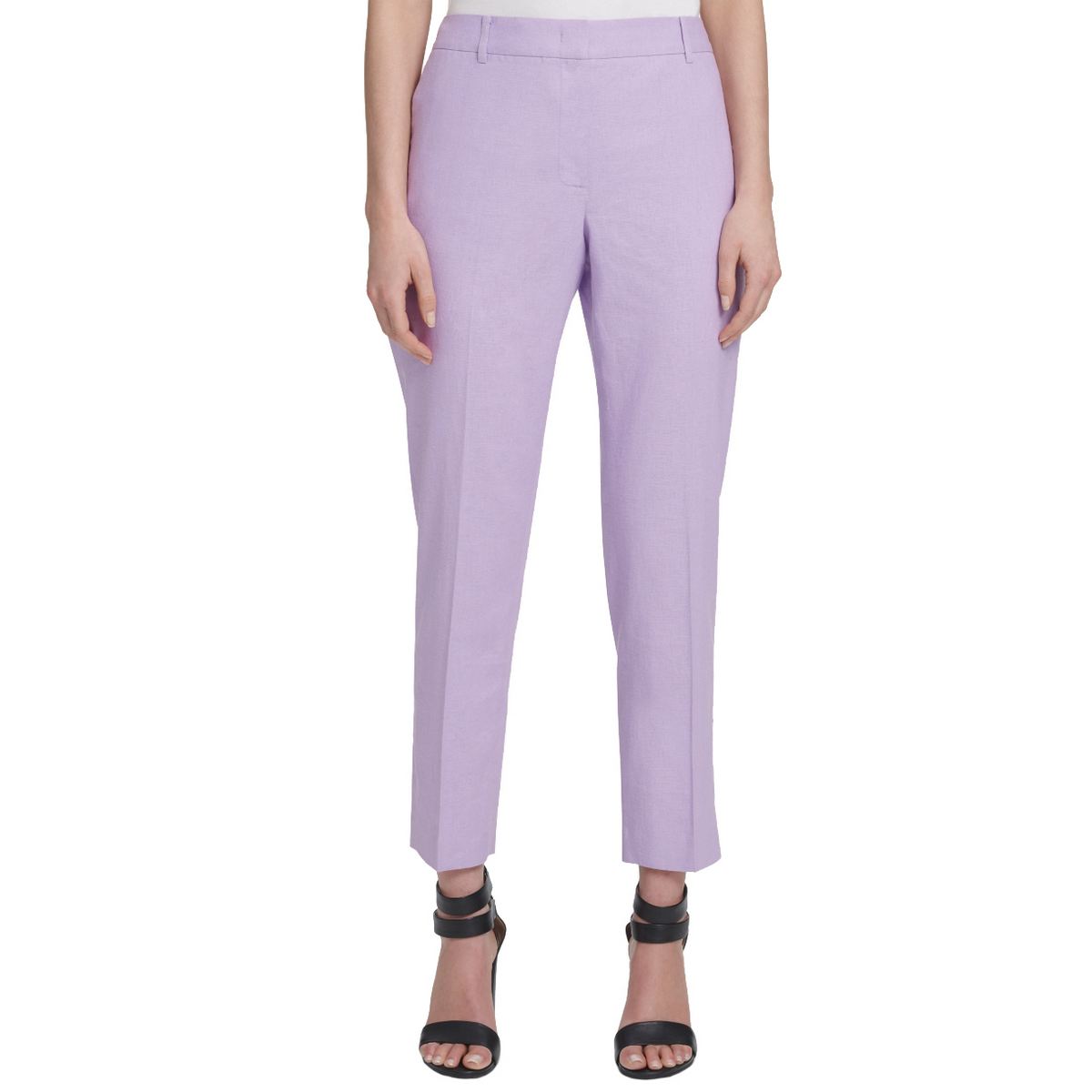 DKNY NEW Women's Linen Blend Slim-leg 