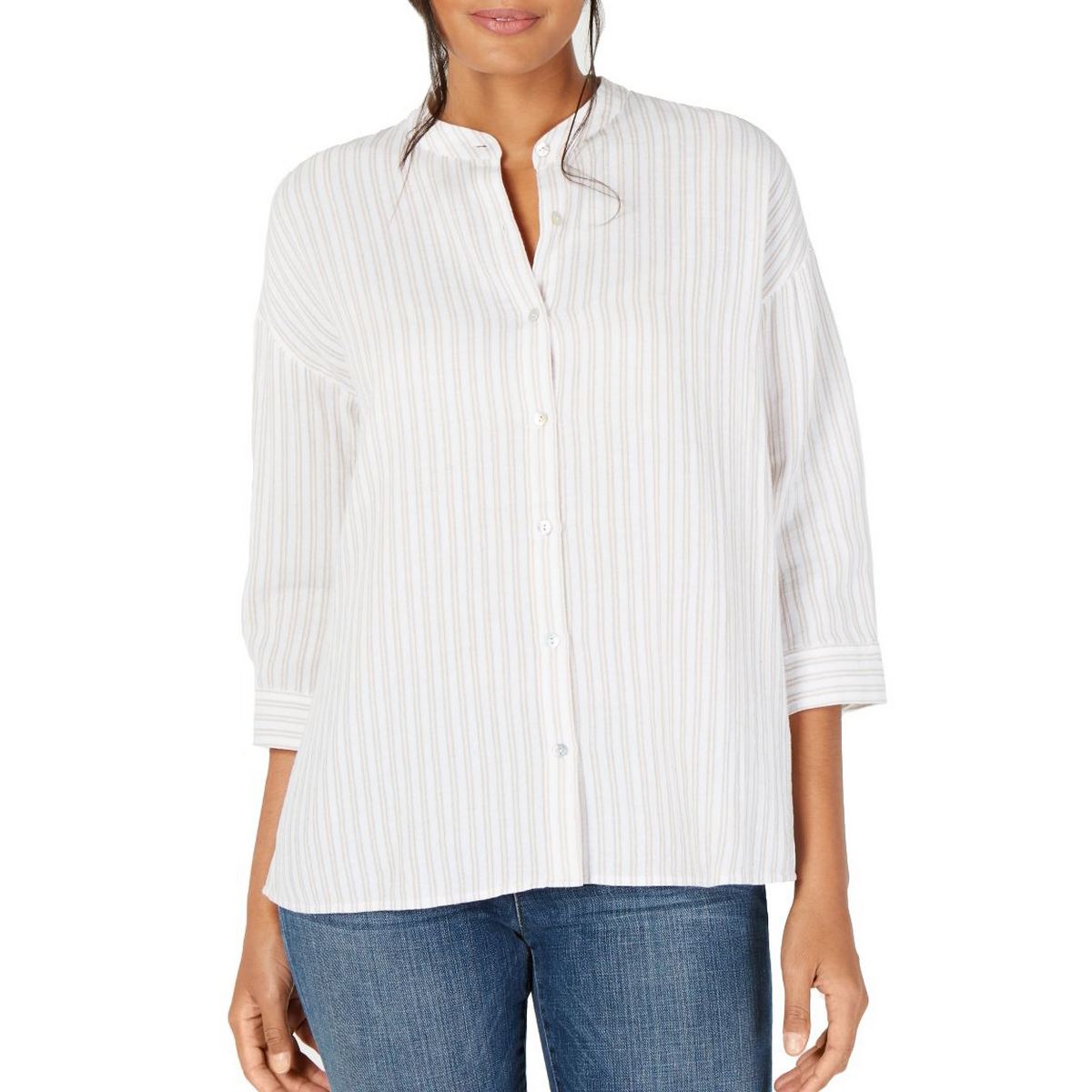 eileen fisher gauze top