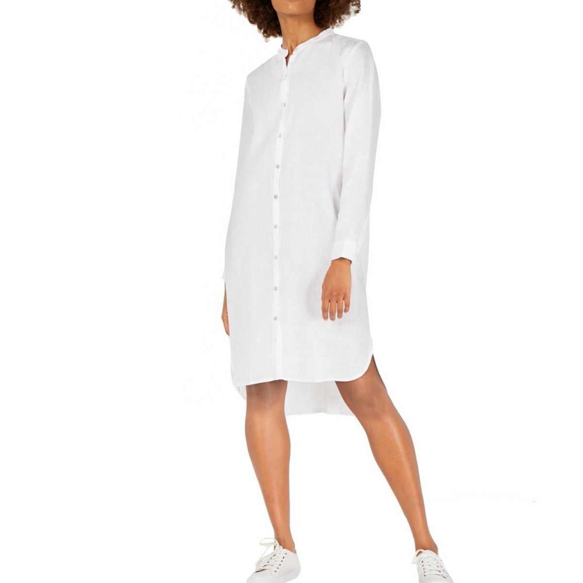 women's petite linen dresses