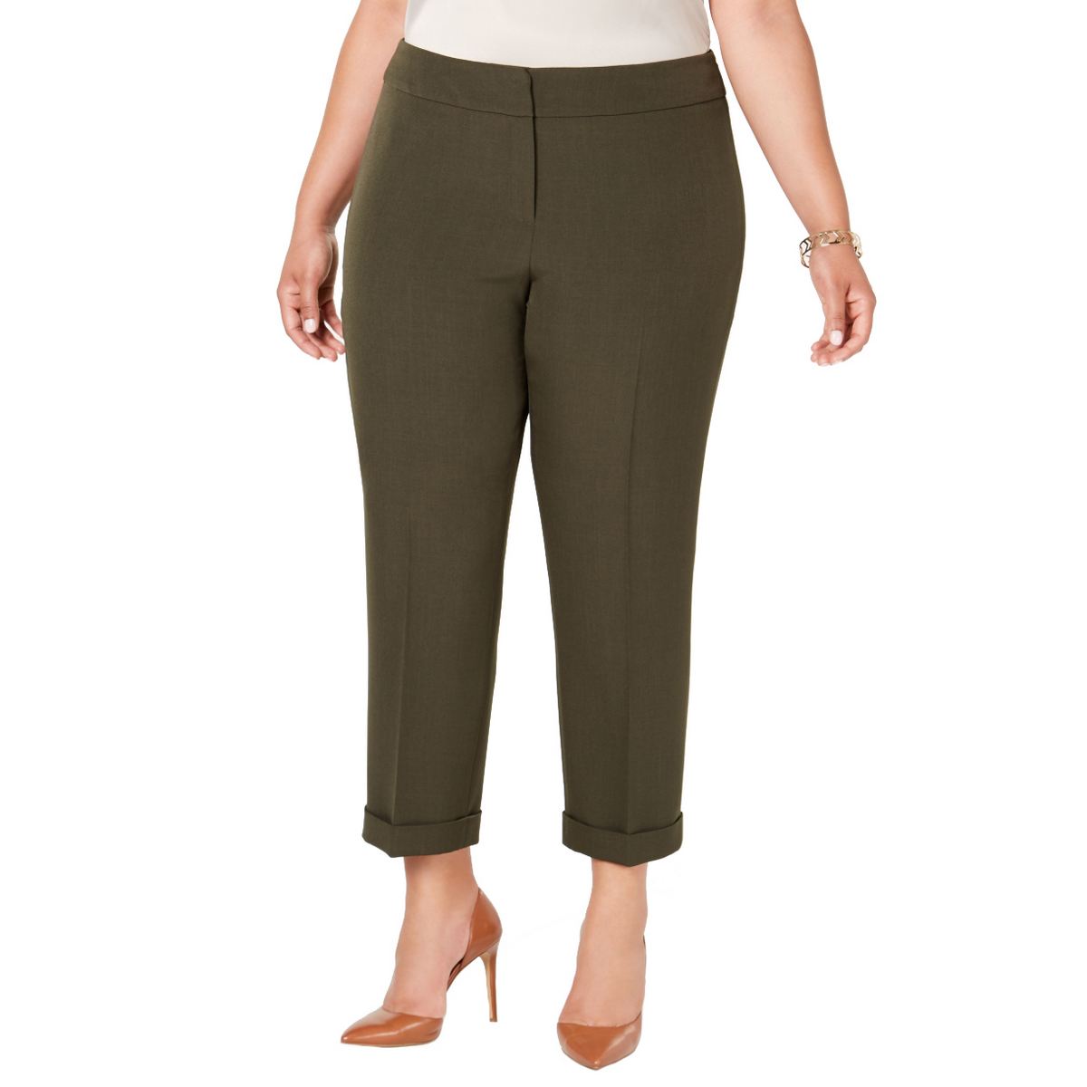 Plus size cuffed pants Outlet