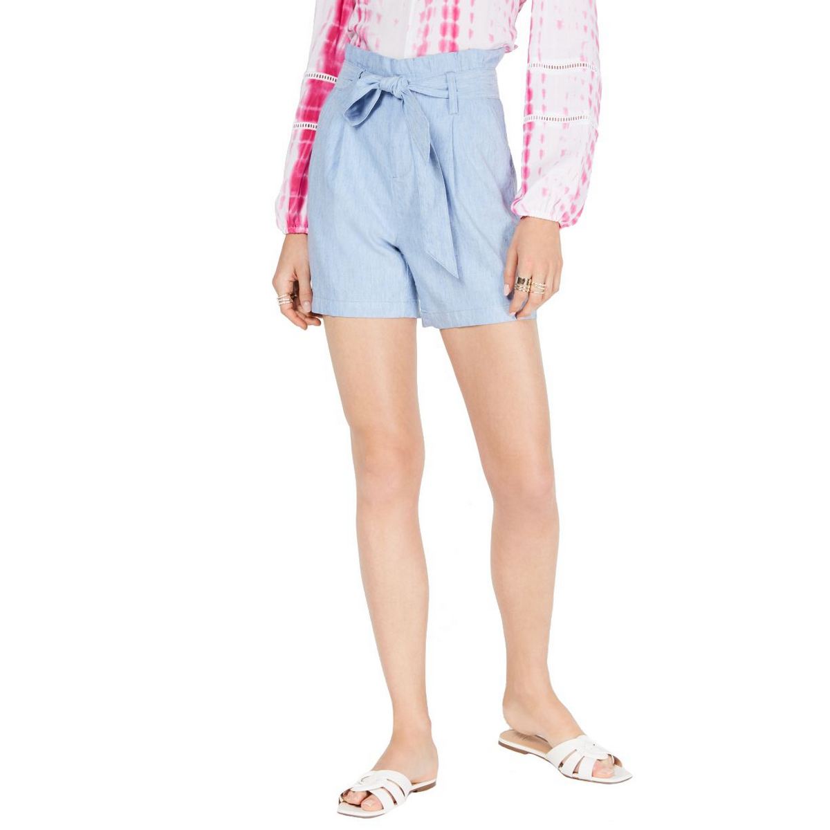 INKL. NEU Damen Leinenmischung Bürotasche Gürtel Khakis & Chinos Shorts TEDO - Bild 8 von 11