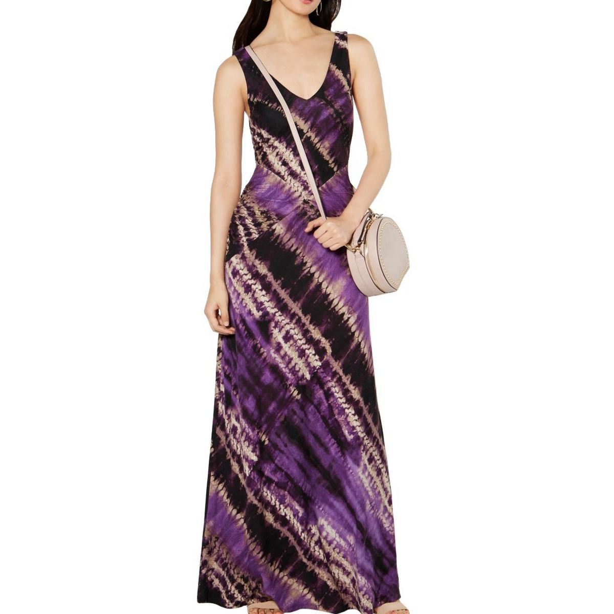casual purple maxi dress