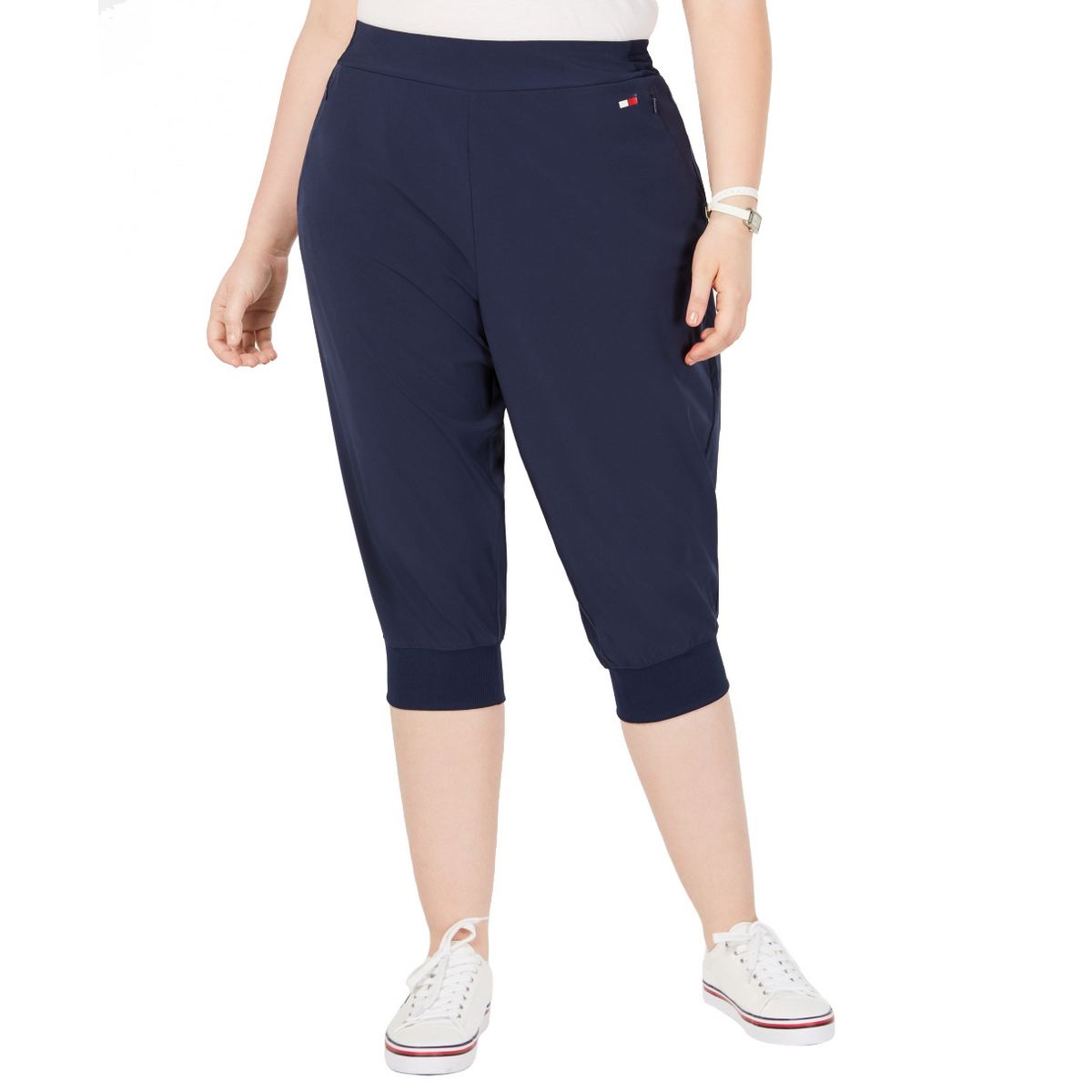 plus size cropped joggers