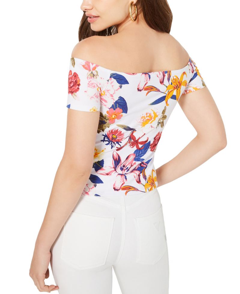 Floral Honey Comb Embroided Sleeve Bias Top Set With Layered Pants