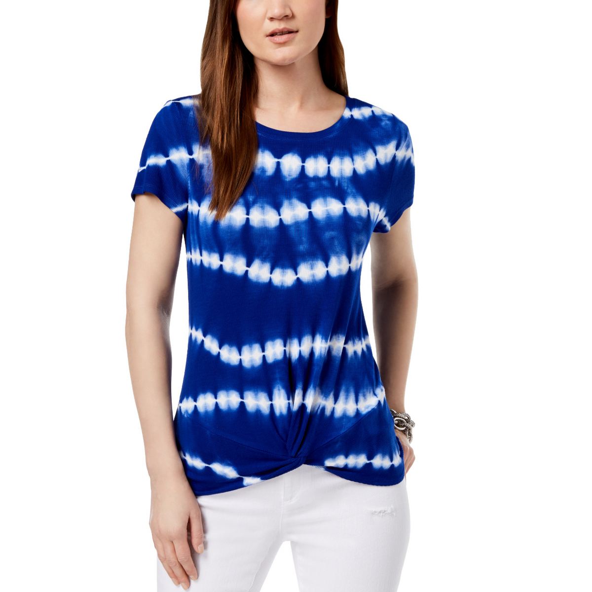 twist hem t shirt