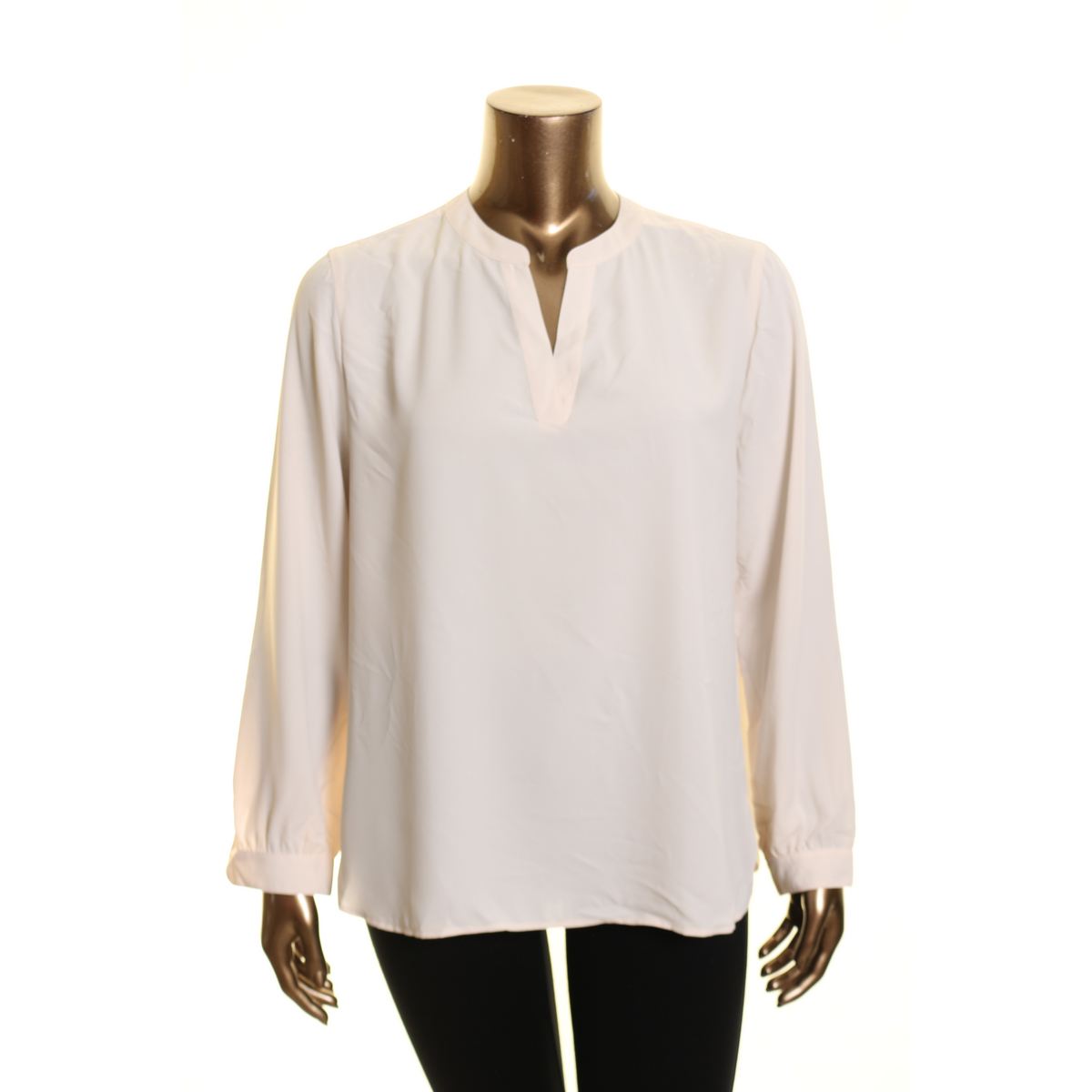 anne klein no iron white blouse
