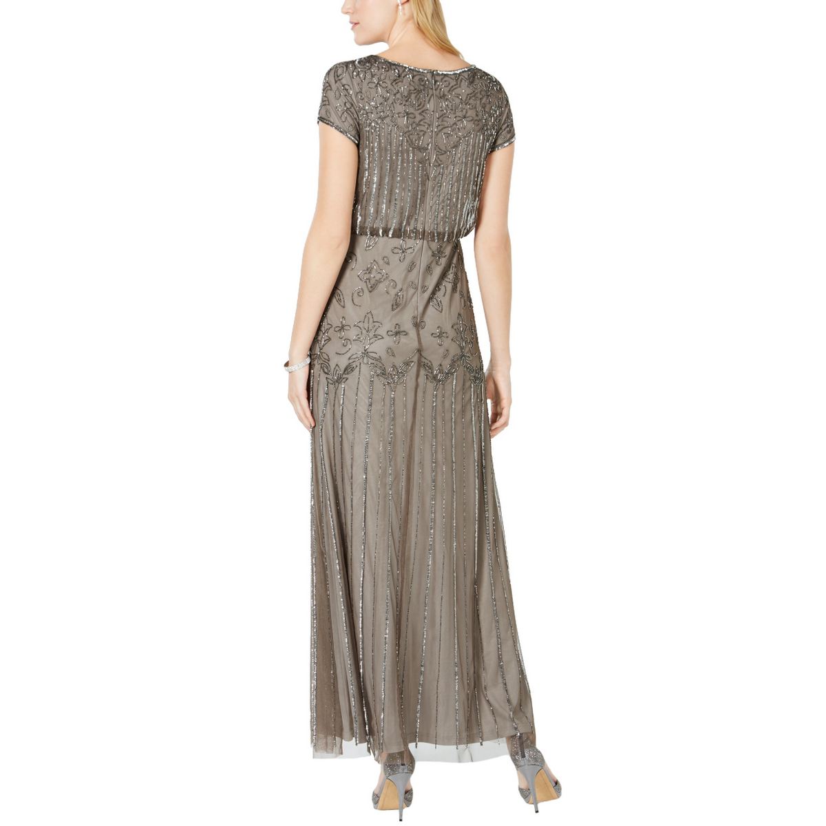 blouson evening gown