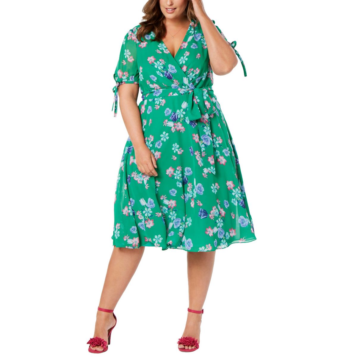 jessica howard green floral dress