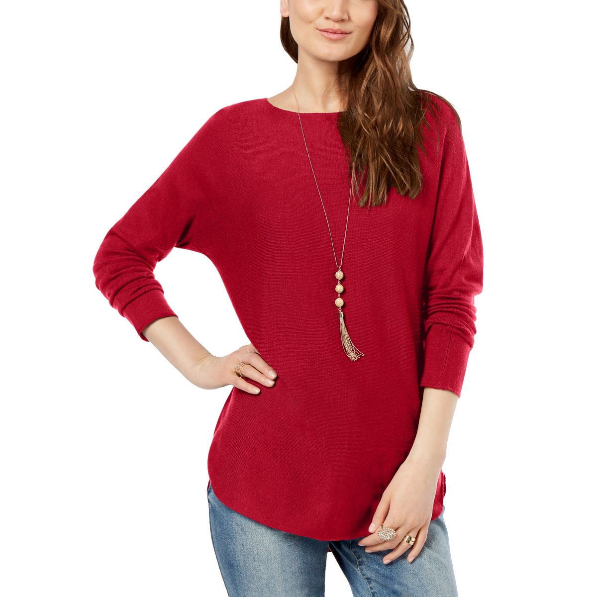 INC NEW Women's Lightweight Shirttail Tunic Sweater Top TEDO | eBay