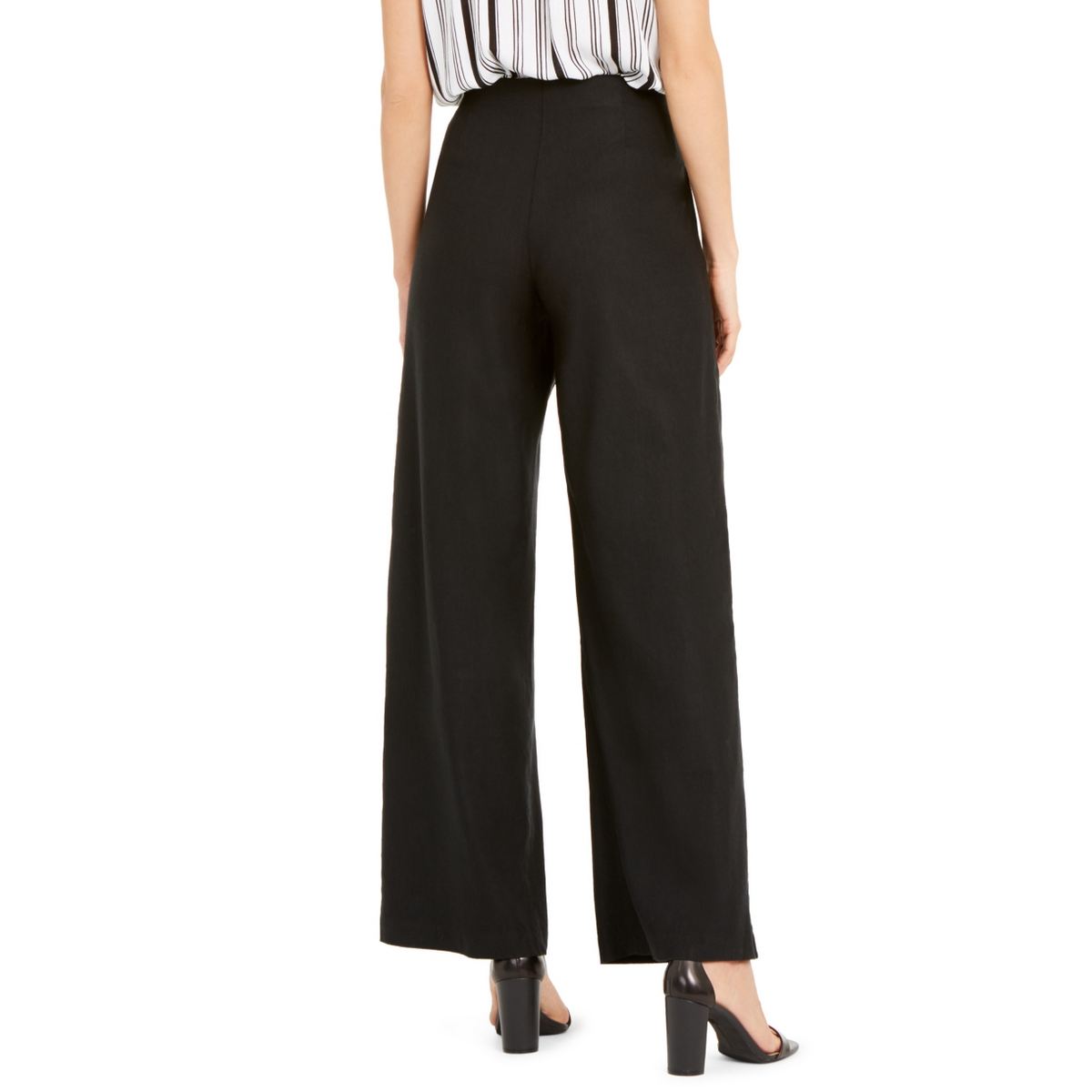 INC NEW Women's Wide-leg Tie-front Linen Blend Pull On Palazzo Pants TEDO - Picture 7 of 7