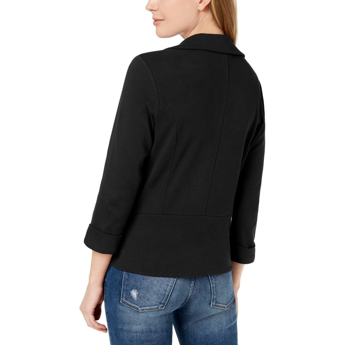 MAISON JULES NUEVA Chaqueta Blazer Prenda para Mujer Mangas 3/4 Tejida Sin Forrar TEDO - Imagen 4 de 6