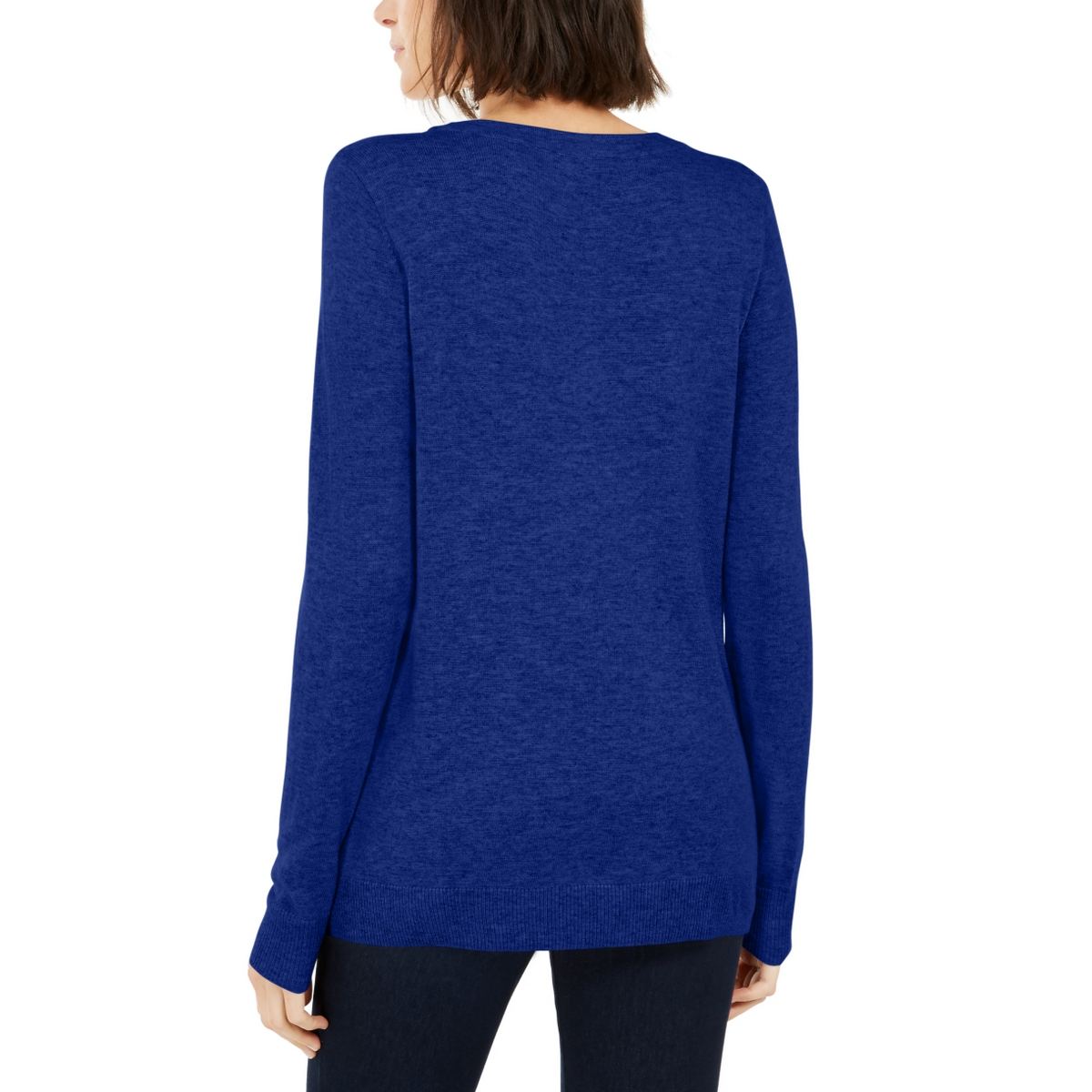 INC Women's Beaded Keyhole Wool Silk Cashmere Blend Crewneck Sweater TEDO - Picture 8 of 16