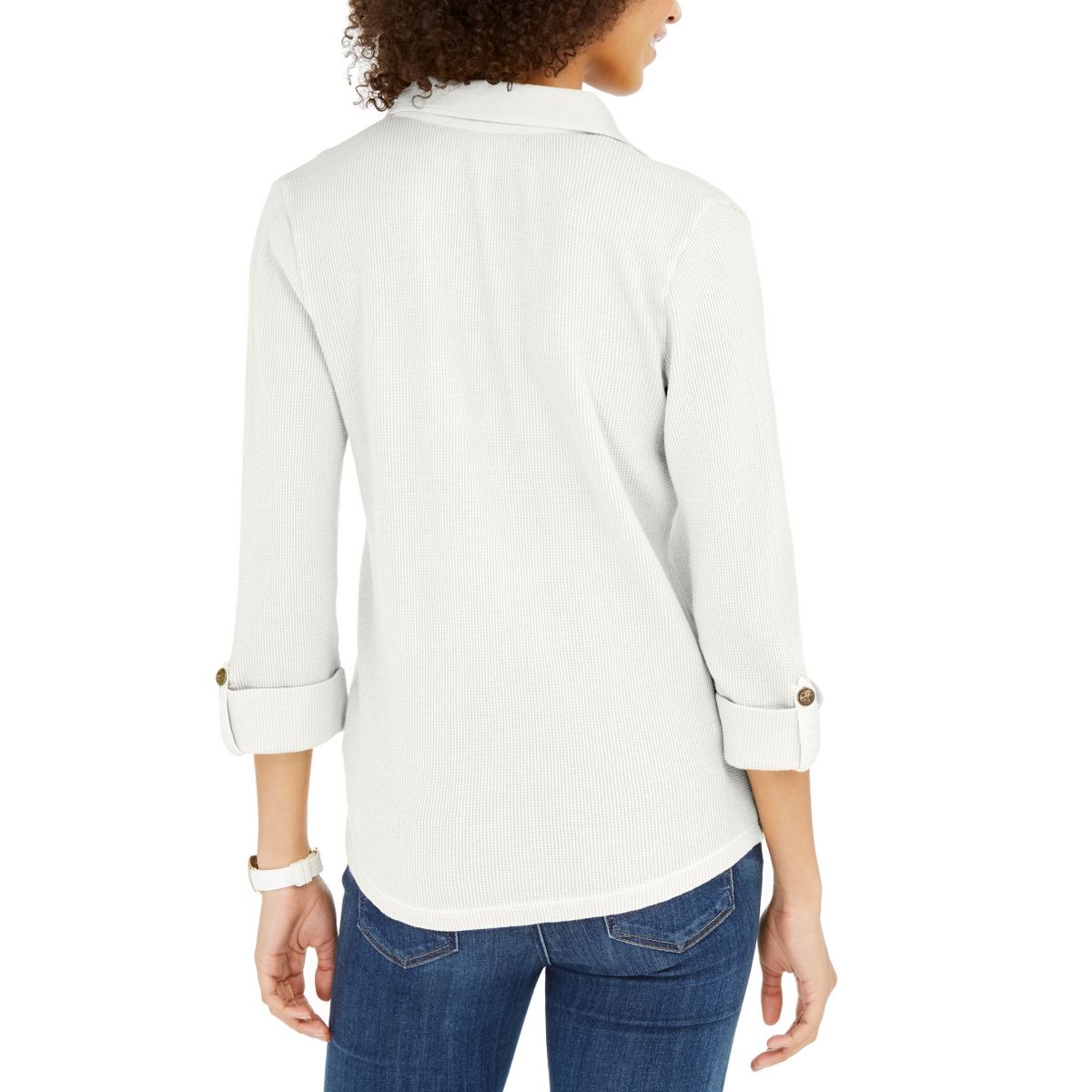 tommy hilfiger waffle knit top