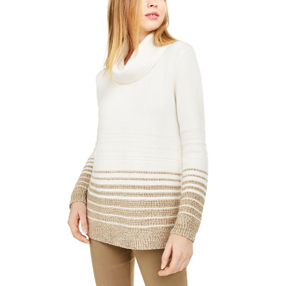 calvin klein metallic sweater