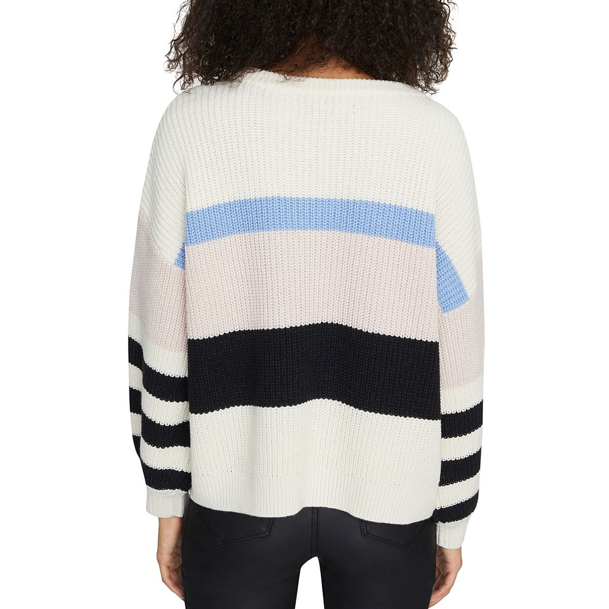 Sanctuary Womens Ivory Striped Cropp Pullover Crewneck Sweater Top XS 9495 for sale online eBay