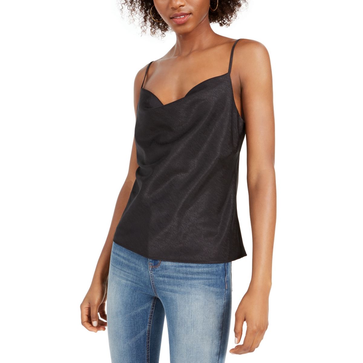 spaghetti strap square neck top