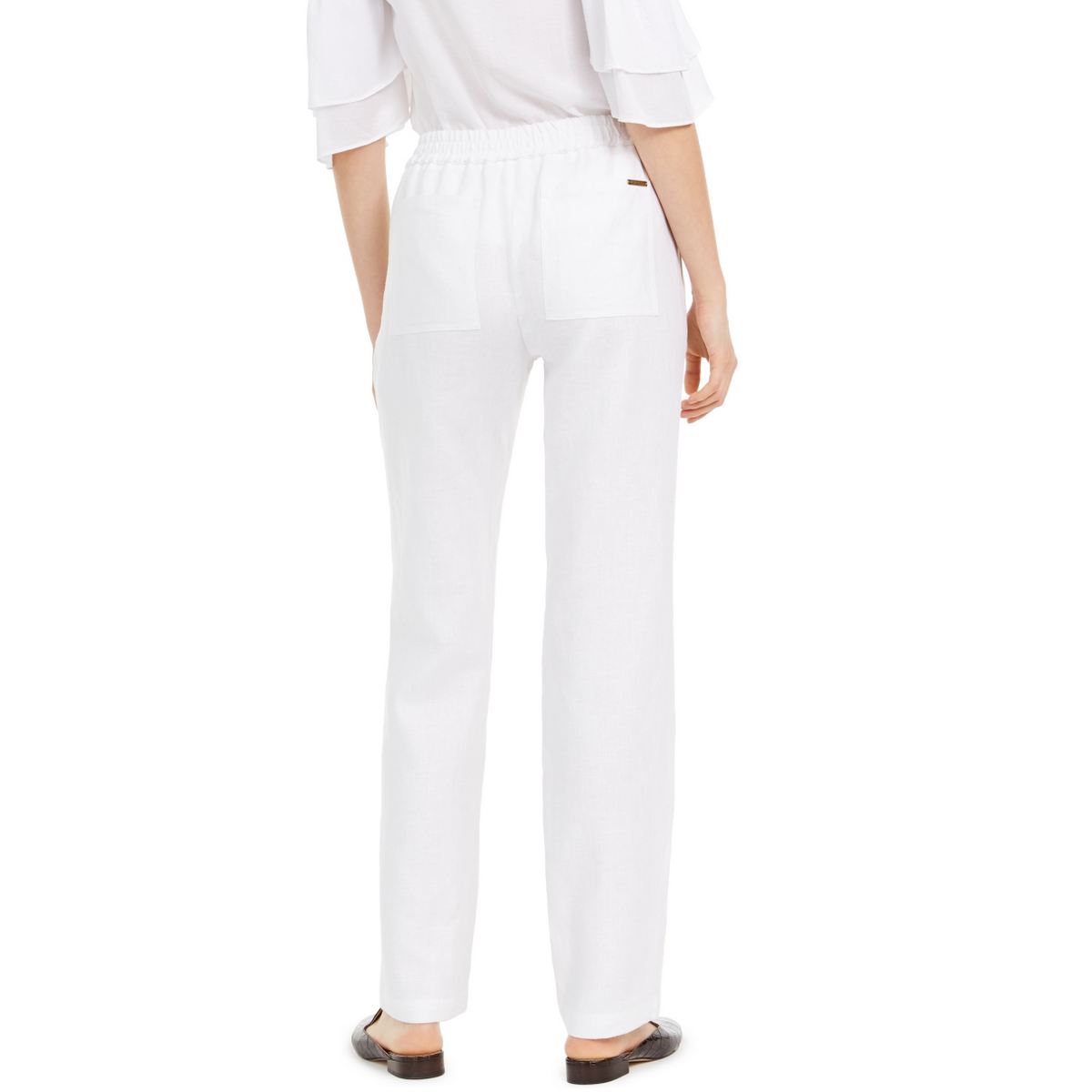 michael kors white linen pants