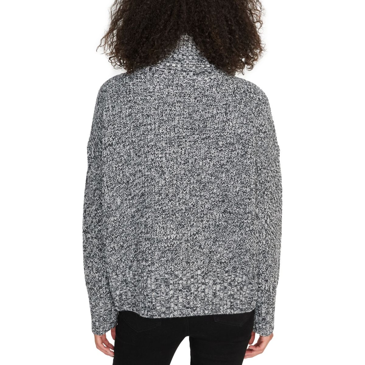 SANCTUARY Damen Rollkragenpullover meliert Rippstrick Oberteil TEDO - Bild 6 von 6