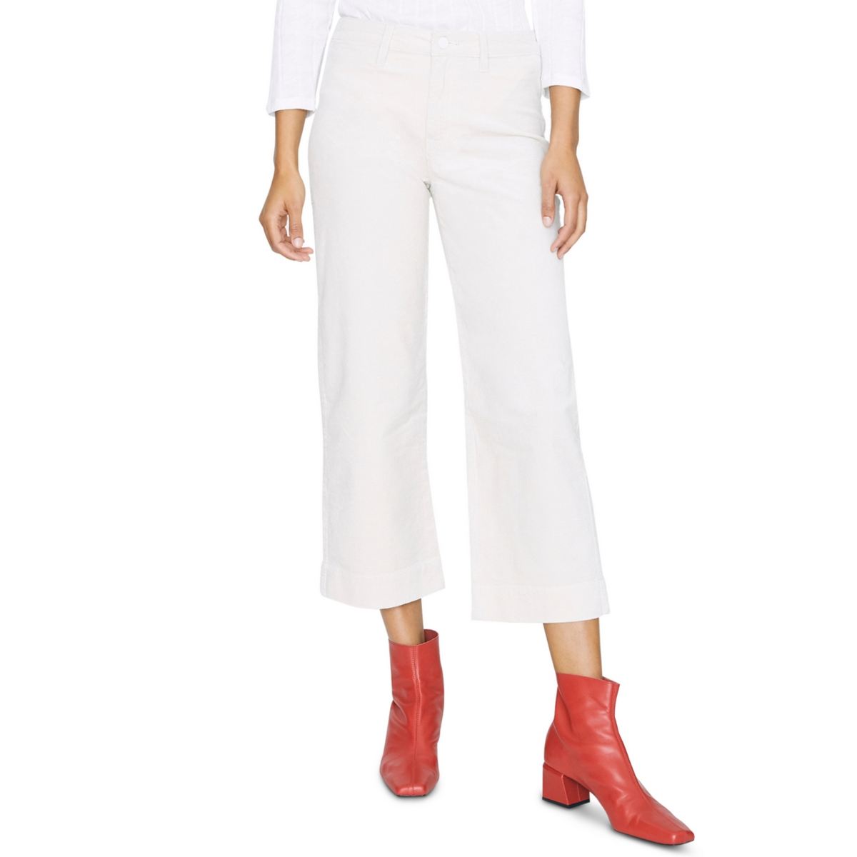 stretch cotton capris